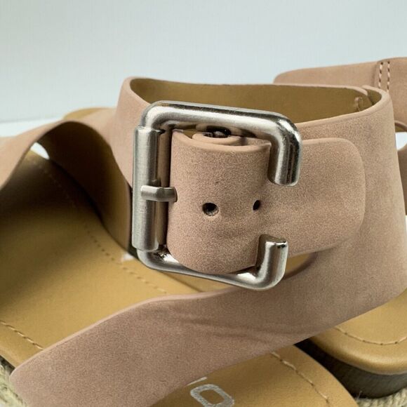 Soda Womens Topic Espadrille Ankle Strap Open Toe Wedge Sandals 8.5 Medium - Picture 4 of 11